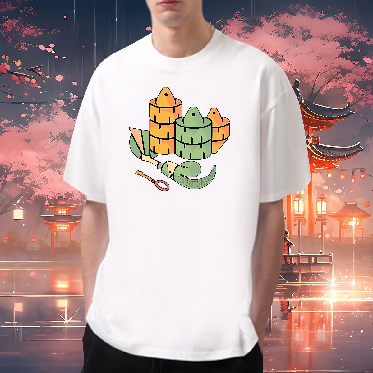 Man T Shirts 230g 100% Cotton Painting Beach Round Neck Short Sleeve Skull Men Tshirts Fashion Designer Loose Wear