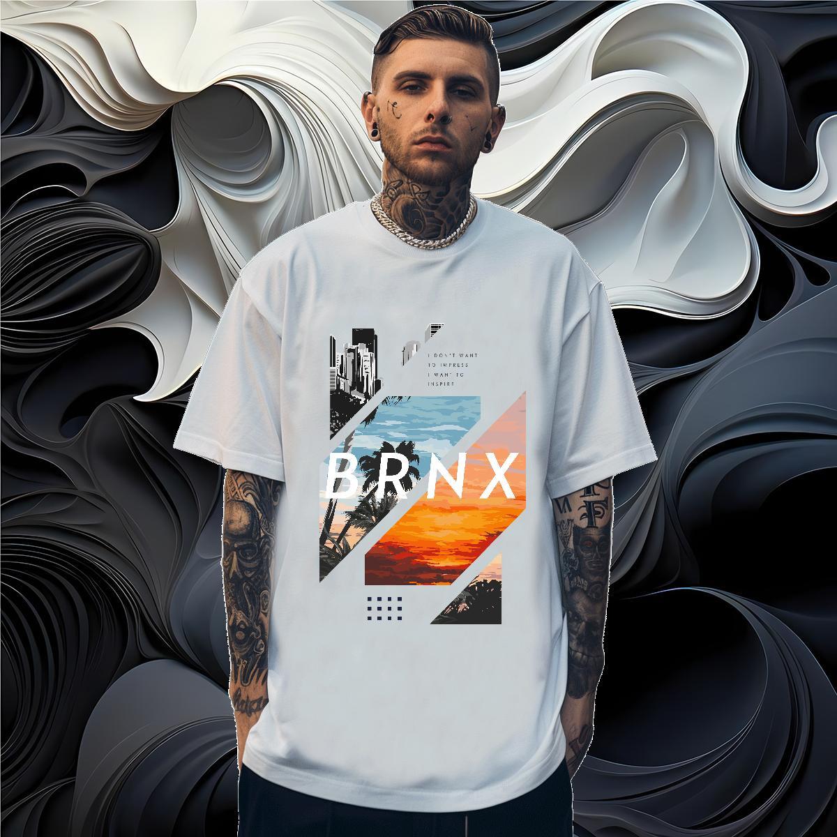 Men T Shirts 230g Cotton tree Beach Round Neck Short Sleeve Custom Big Size Couples T Shirts 2024 Designer Free Shipping Top Tees