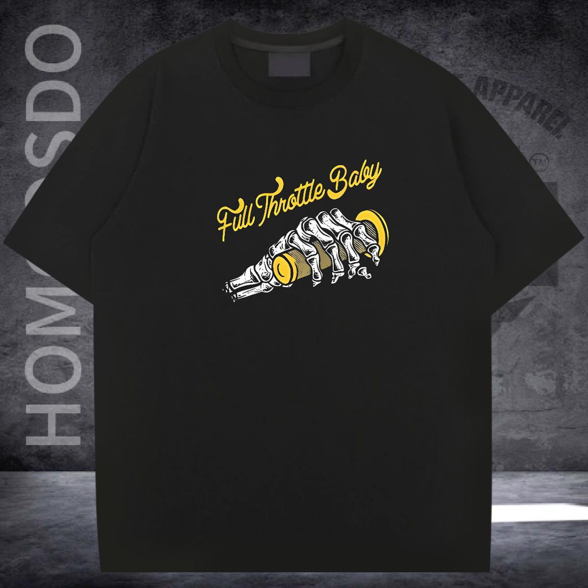 DIY Customized T-Shirts for Men 230g Pure Cotton hand High Street Hip Hop Top Tees Breathable Comfortable Men Tshirts Black Oversized