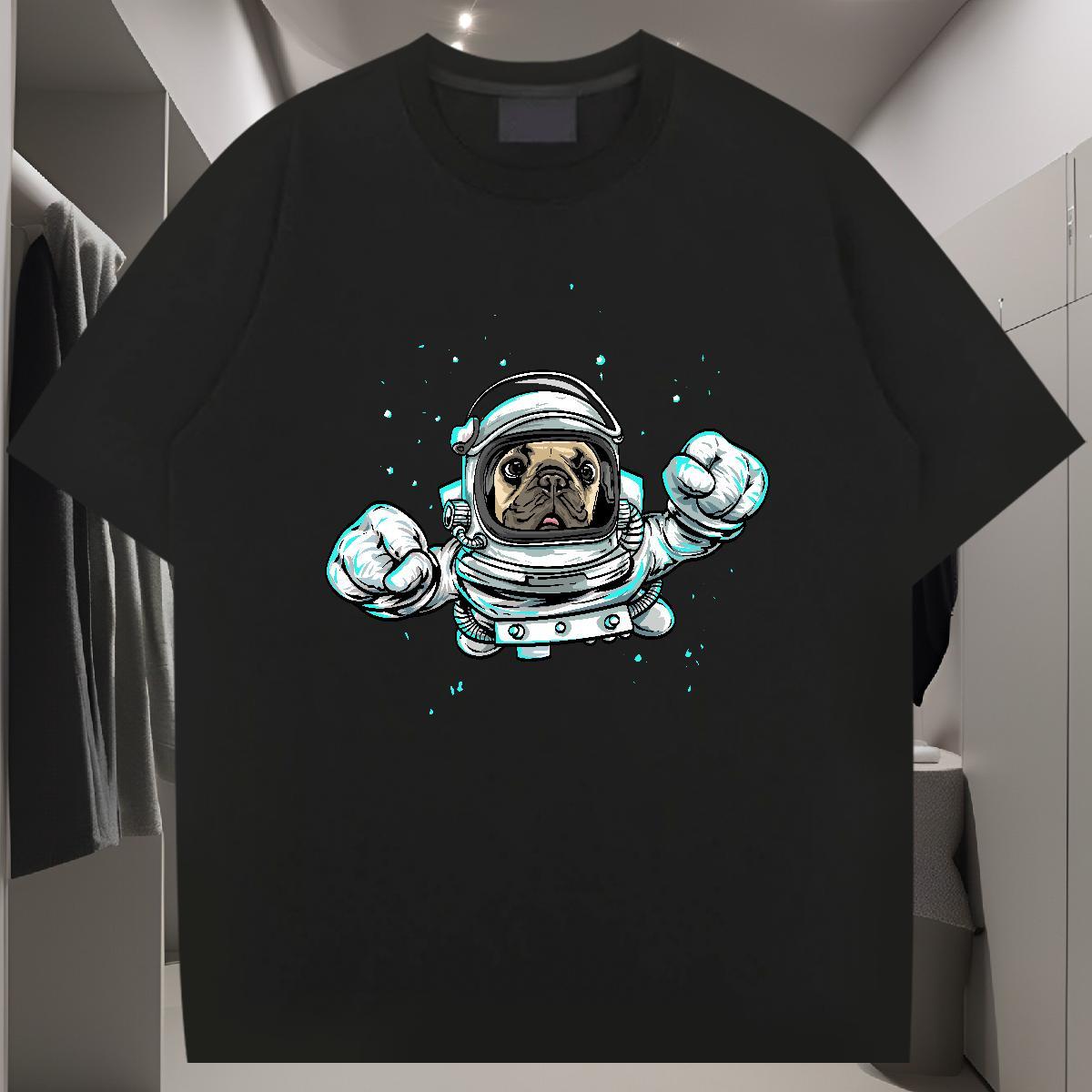 T Shirt For Man 230g Pure Cotton animal Hip Hop Short Sleeve Soft Custom Big Size Tshirts Fashion Designer Brand Tops Tees