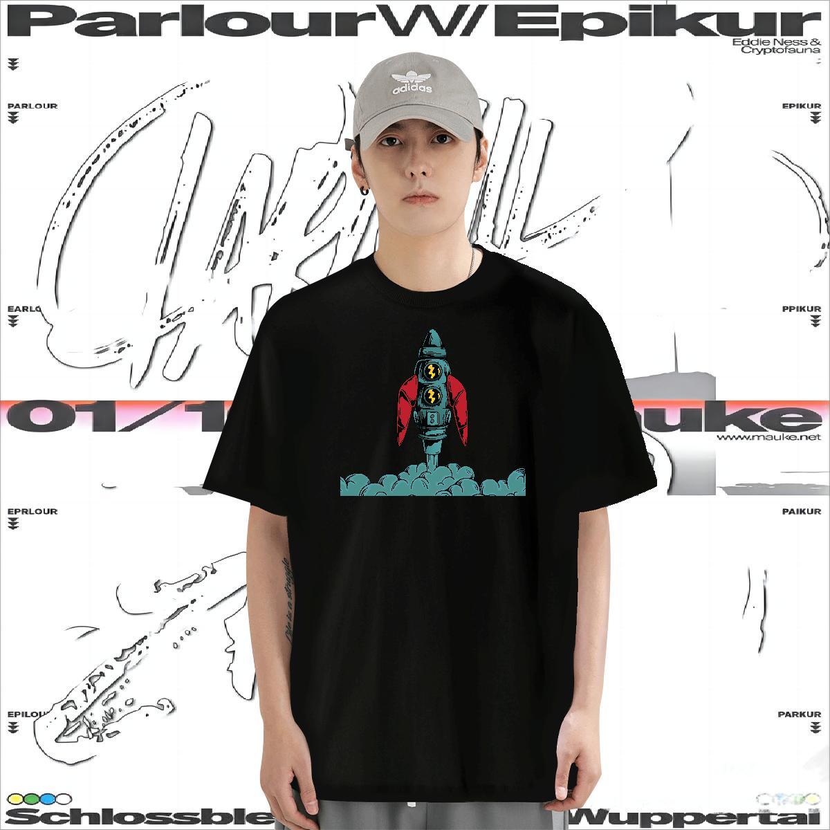 T Shirts Men 230g 100% Cotton universe Casual Beach Breathable Short Sleeve Plus Size Cartoon Men Clothes T-Shirt New Arrival Unisex Tops Tees