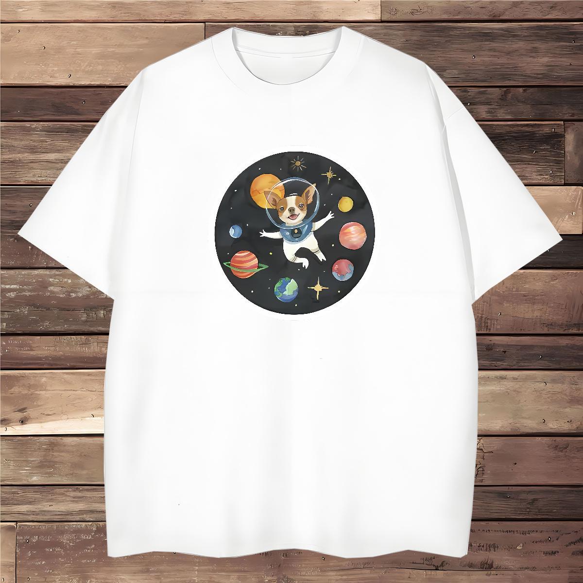 Man T Shirts 230g 100% Cotton dog Casual Pure Cotton Asian Size Mens Tshirts Wholesale Cool Clothings