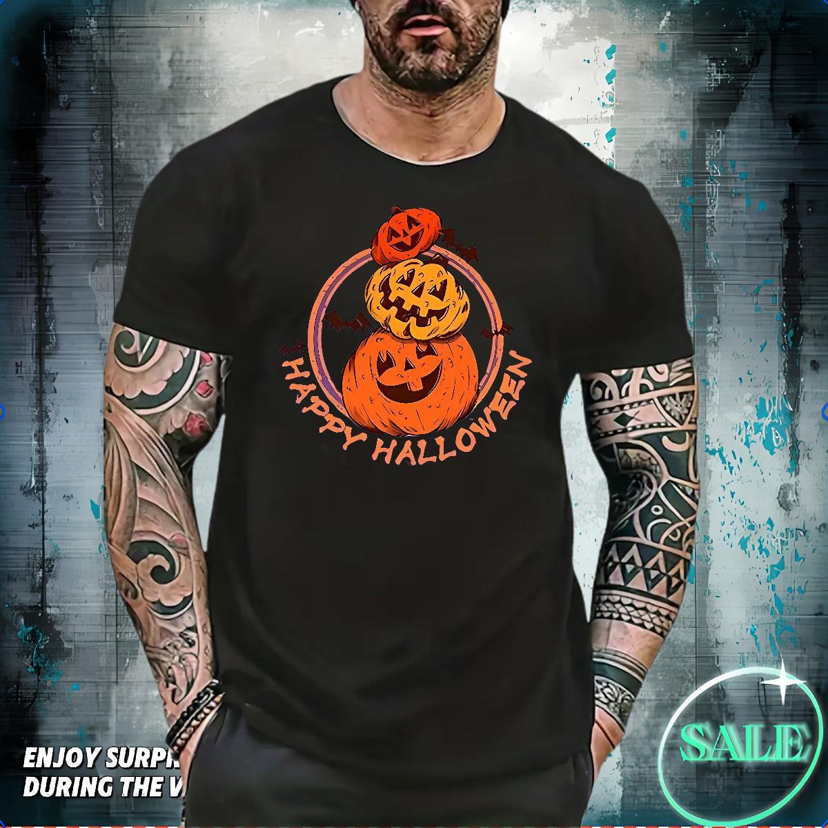 DIY T Shirt For Man 230g Pure Cotton halloween Daily Outfit Top Tees O Neck Short Sleeves Free Shipping Couples T Shirts Graphic