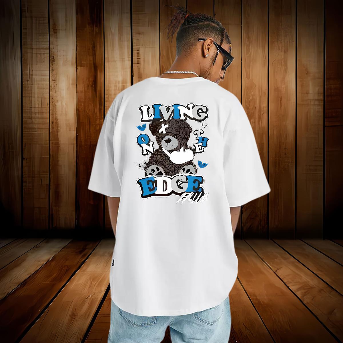 Fashion New Men T Shirts 100% Cotton 230g bear Daily Wear Polos Short Sleeve O-Neck Cool Design Men Tops Tees Custom Cartoon