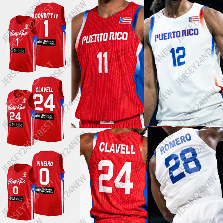 2024 FIBA Puerto Rico National World Cup Basketball Jerseys Jose Alvarado Nikivip New Carlos Arroyo #7 conditt IV Men Women Youth jersey