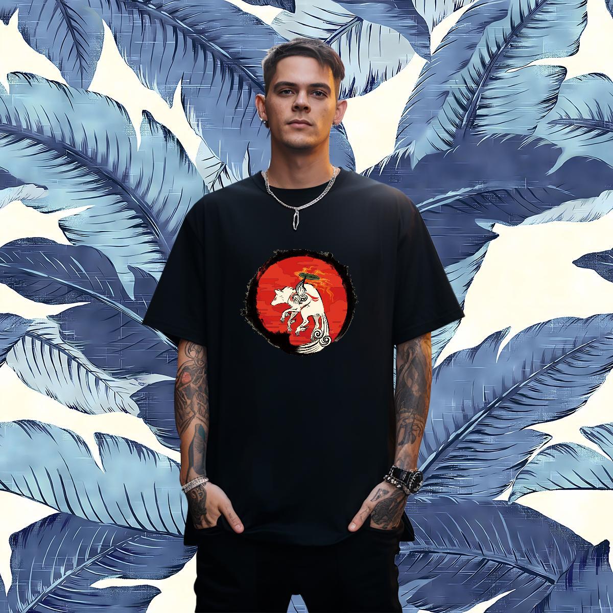 Designer Couples T Shirts 100% Cotton 230g wolf T Shirts Men Home Outdoor Round Neck Short Sleeve Custom Printing New Arrival Tshirts