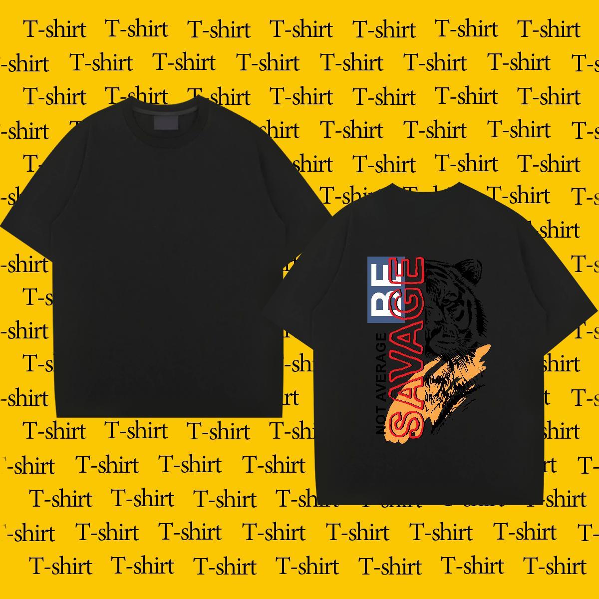 Fashion T shirt 100% Cotton 230g Daily Wear Tees Breathable Crew Neck Cool Design Men Clothes T-Shirt Custom Cartoon
