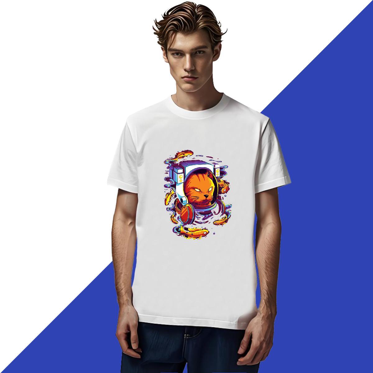 Free Shipping T Shirts Men 100% Cotton 230g cute Hip Hop Tees Breathable Short Sleeve Loose Couples T Shirts Custom Anime