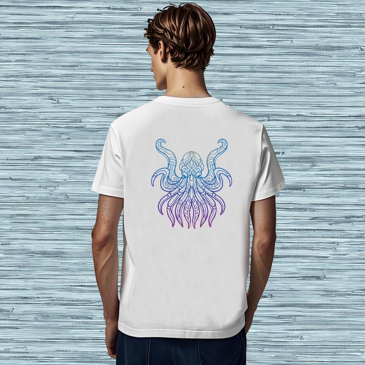 Designer Tshirt for Man Woman 230g Cotton octopus T-Shirts for Men Street Breathable Short Sleeve Anime Print Fashion Tops Shirt