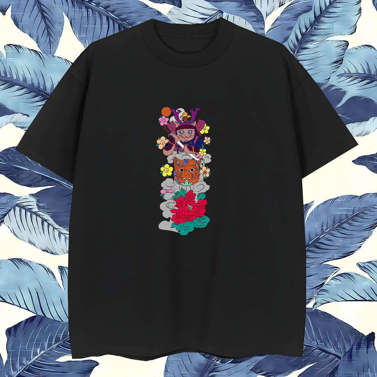 2024 New Man T Shirts 230g 100% Cotton tiger Street Tops Tees Round Neck Short Sleeve Cool Design Couples T Shirts Customized Print