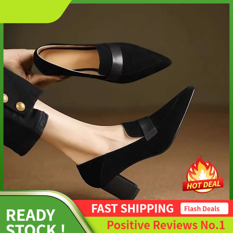 S Women Ddmysports Shoes New Design European Vintage Style Clunky Eel Triple Black Free Shipping Outdoor hoes tyle hipping