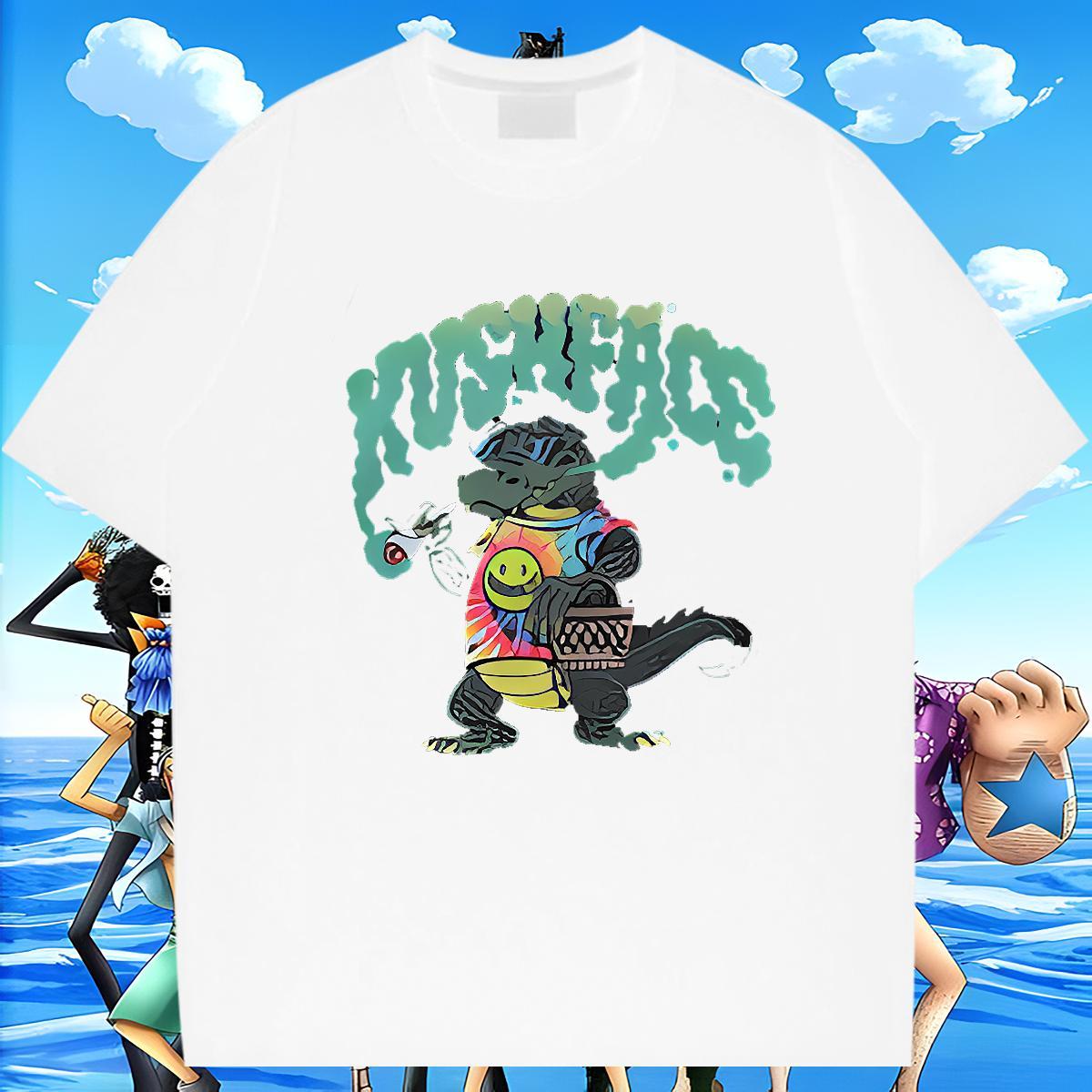 Wholesale Men Clothes T-Shirt 230g 100% Cotton Home Outdoor dinosaur Customized Breathable Short Sleeve 2024 Designer T Shirt For Man Tops Shirt