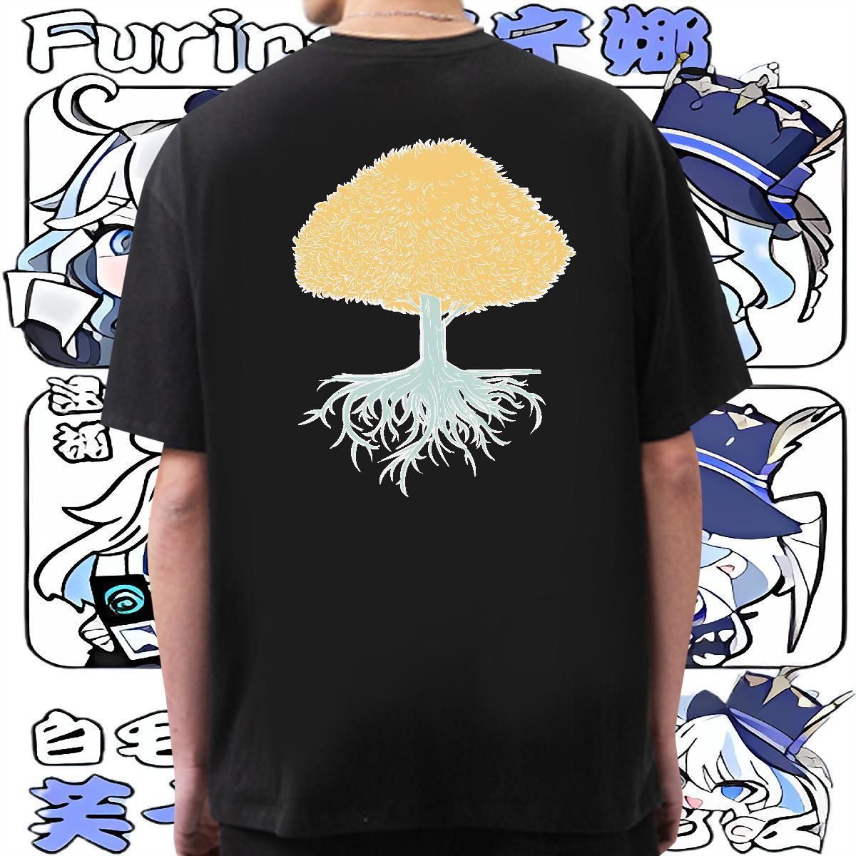 Fashion New T-Shirts for Men 230g Cotton tree Street wear Hip Hop Tees Breathable Crew Neck Soft Couples T Shirts Customized