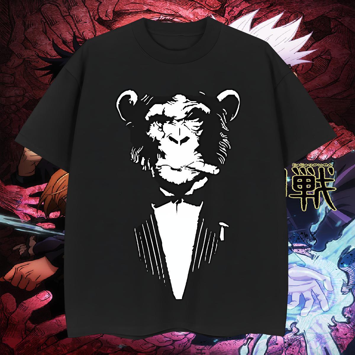 Unisex Tshirts 100% Cotton 230g chimpanzee Men T Shirts Spring Summer Short Sleeve Soft Plus Size Cartoon Classic Casual Top Tees