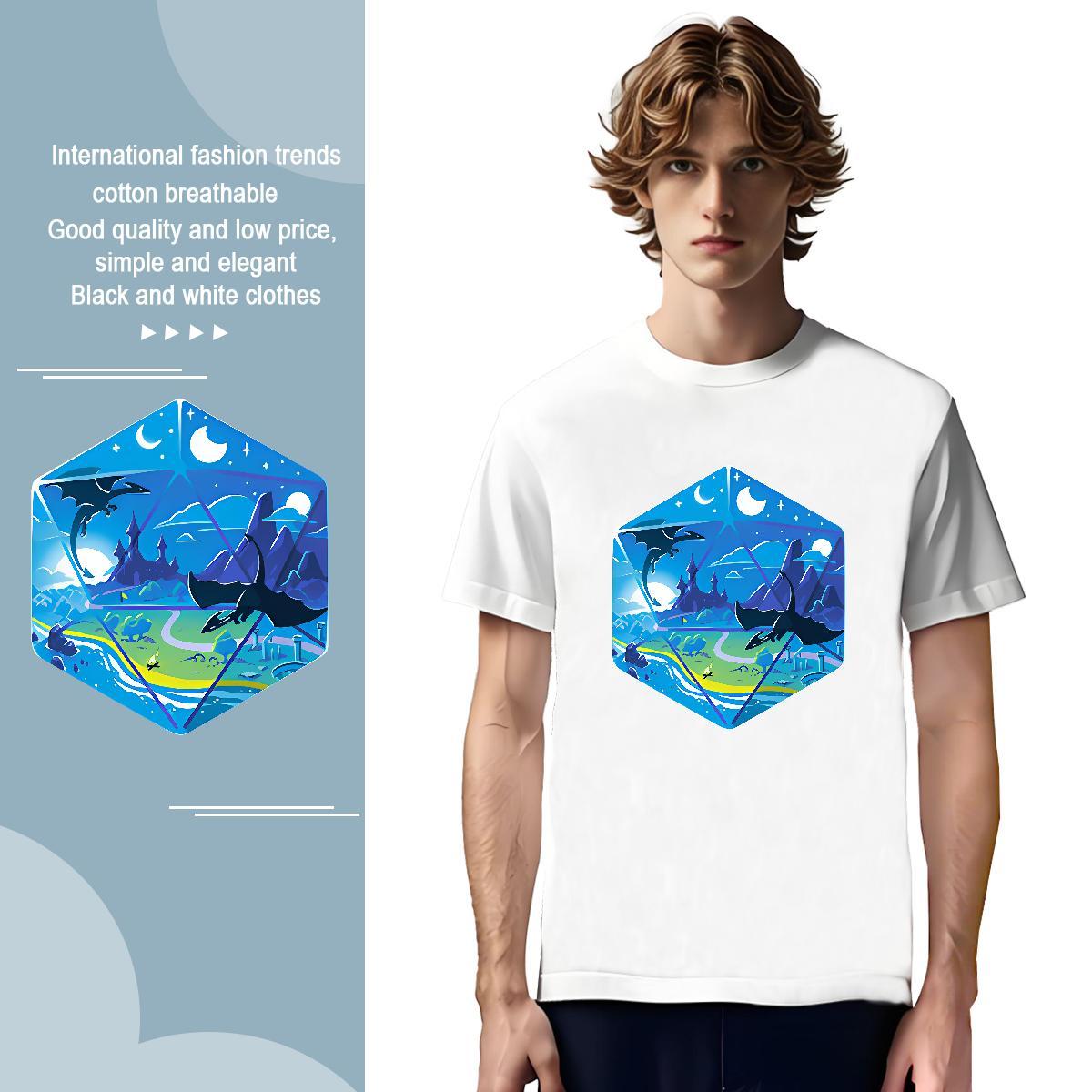 T-Shirts 100% Cotton 230g painting Street Casual O-Neck Short Sleeve DIY Couples T Shirts New Arrival Free Shipping Tops