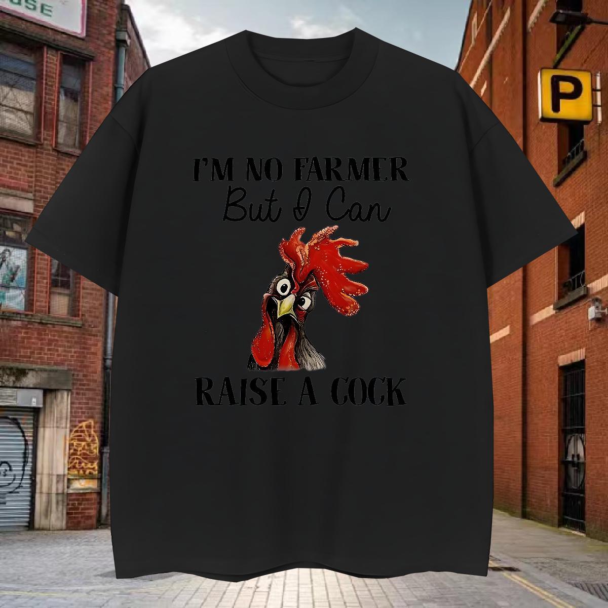 Man T Shirts 230g 100% Cotton chicken Outdoor Breathable Short Sleeve Custom Printing Tshirts Fashion Designer Popular Clothes