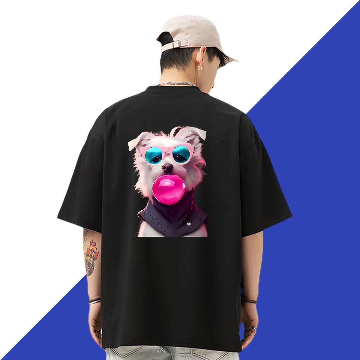 Stylist Men T Shirts 230g 100% Cotton Hip Hop Street Tee Shirt Breathable Soft Designer Men Tops Tees Custom Anime