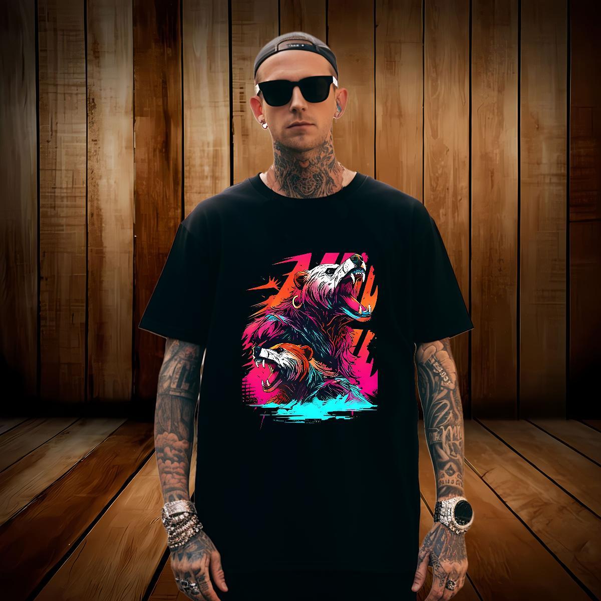 Man T Shirts 230g 100% Cotton Street Wear O-Neck Short Sleeve Plus Size Custom Tshirts 2024 DIY Designer Tops Shirt