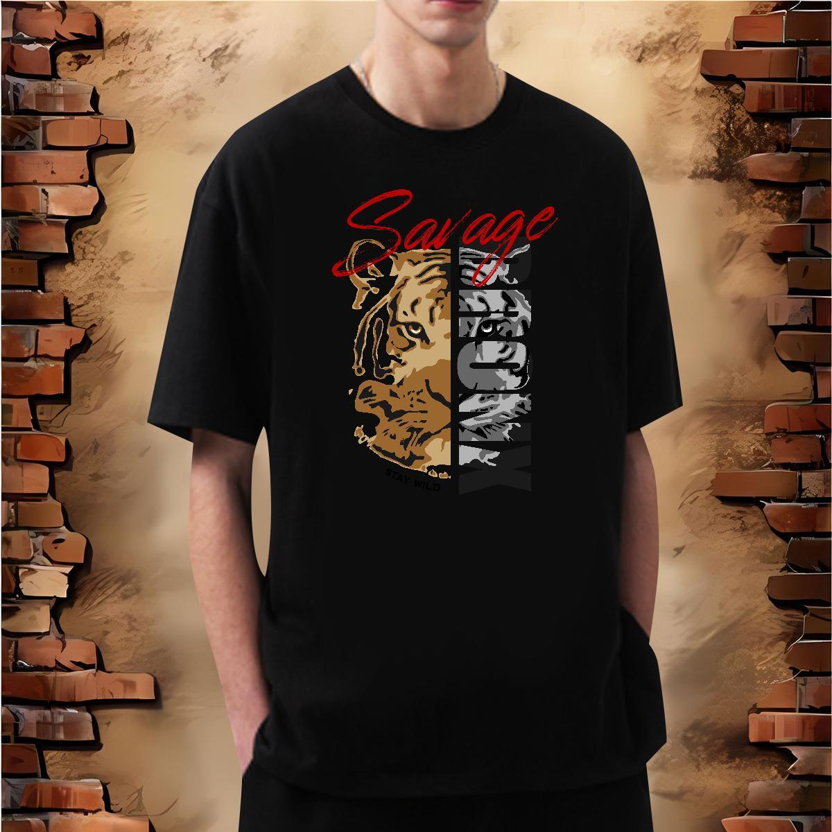 T Shirts Men 230g Cotton Anime Printing Street Round Neck Short Sleeve Cartoon Printing L-4XL Tshirts New Arrival TOP Quality Tops Tees