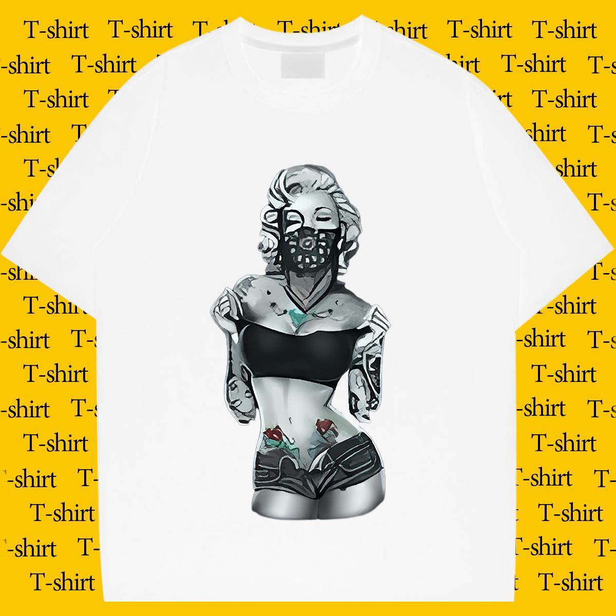 Man T Shirts 230g Cotton person Hip Hop Short Sleeve Soft Oversized 4XL Men Clothes T-Shirt DIY Customized Loose Tees