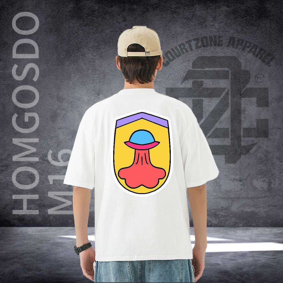 2024 DIY Man T Shirts ET Tops 230g Cotton Hip Hop TOP Quality Custom Cartoon Breathable Short Sleeve Tshirt for Man Woman