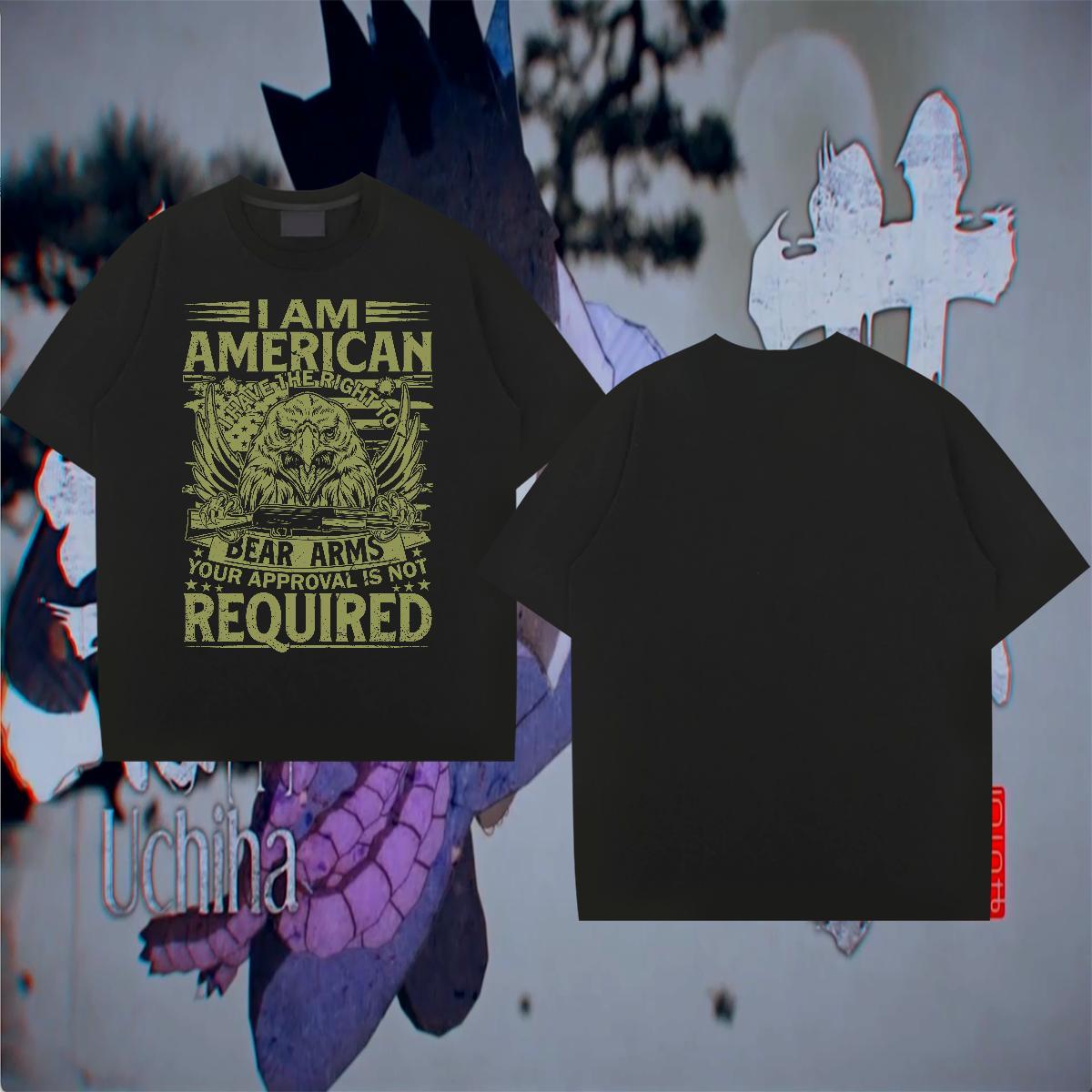 Comfortable Men Tops Tees 100% Cotton 230g Anime Printing Street cool Asian Size Pure Cotton New Men T Shirts Clothings