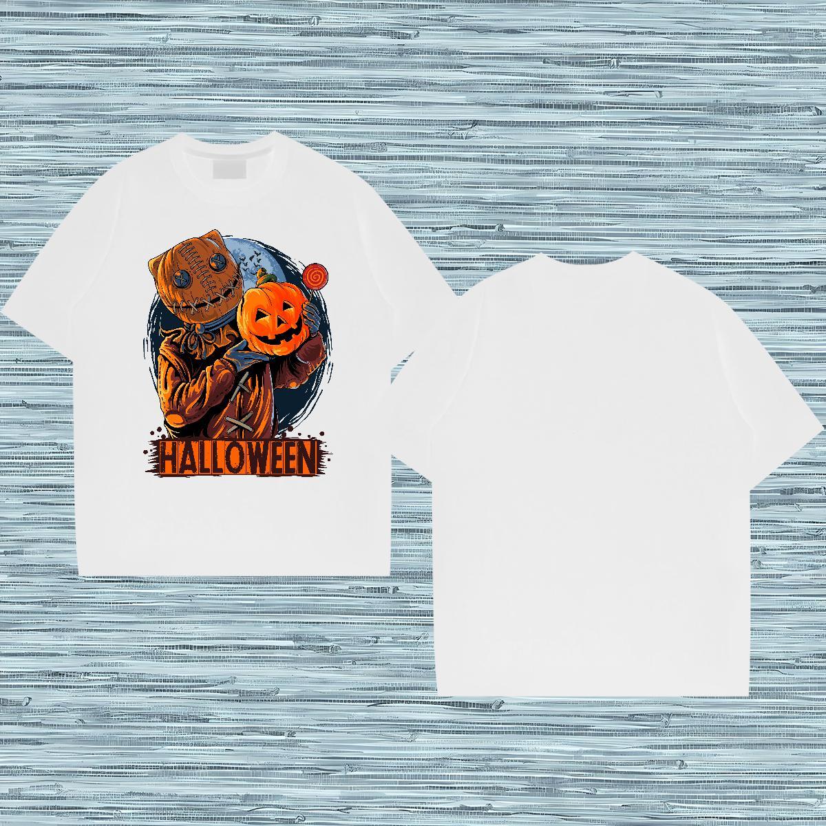 Designer T-Shirts 100% Cotton 230g pumpkin Casual Beach Tees Breathable Short Sleeve Popular Men Tshirts White Plus Size