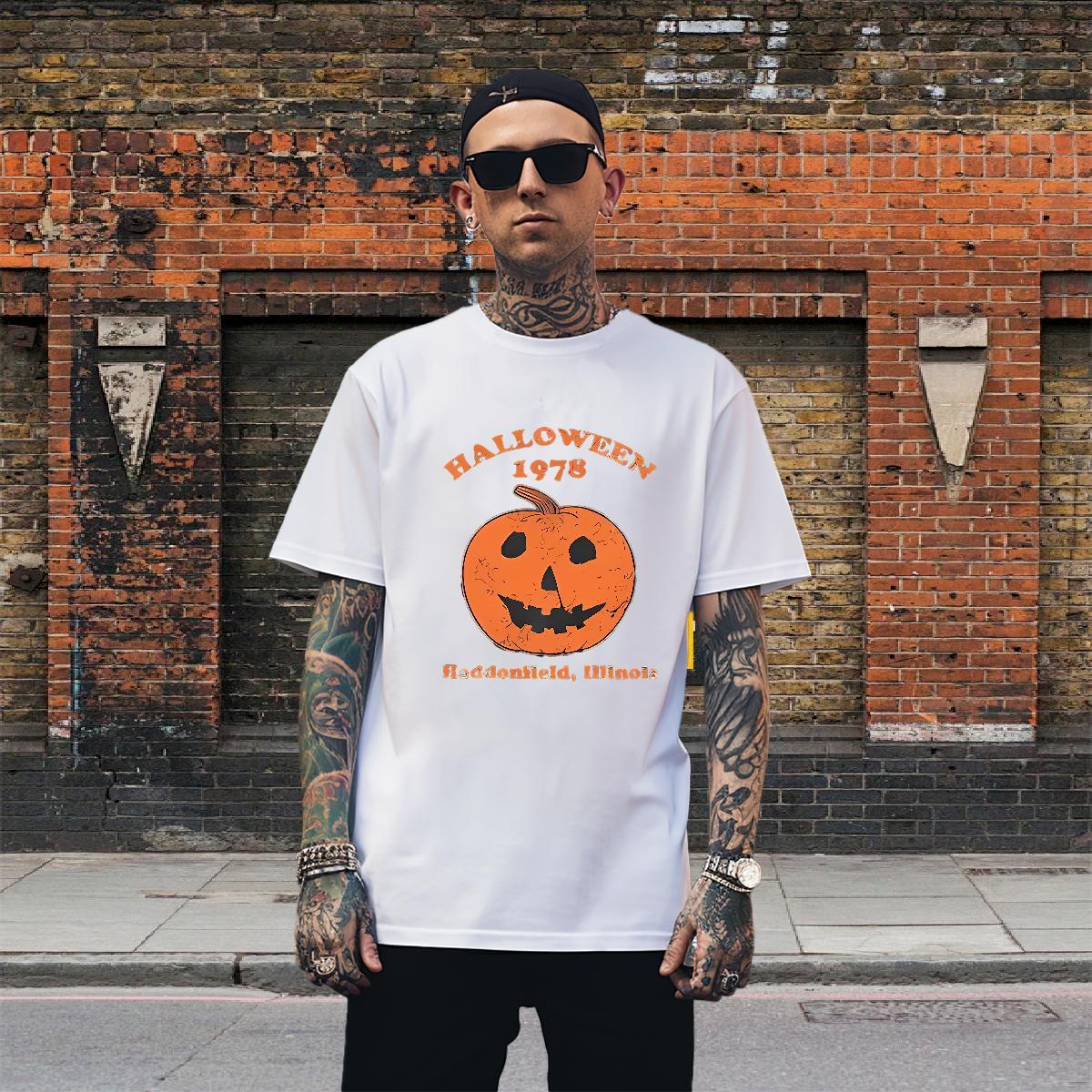 Unisex Mens Tshirts 230g 100% Cotton halloween T-Shirts Casual Daily Wear Short Sleeve Soft Custom Anime Fashion Designer Tees Shirts