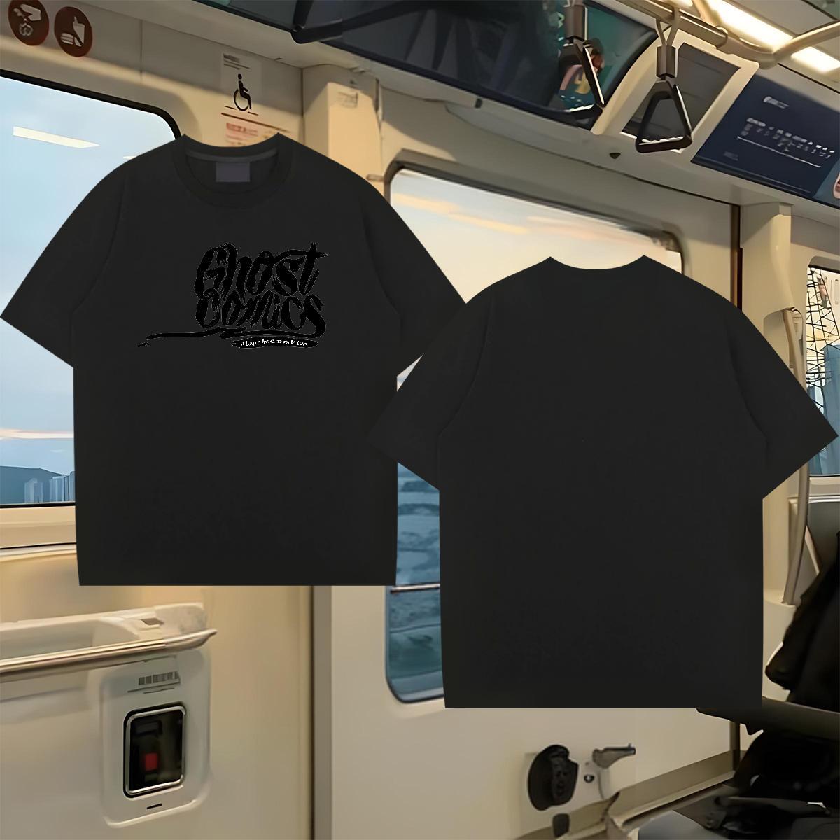 Free Shipping Man T Shirts 100% Cotton 230g halloween Home Outdoor Tops O Neck Short Sleeves Unisex Couples T Shirts Customized