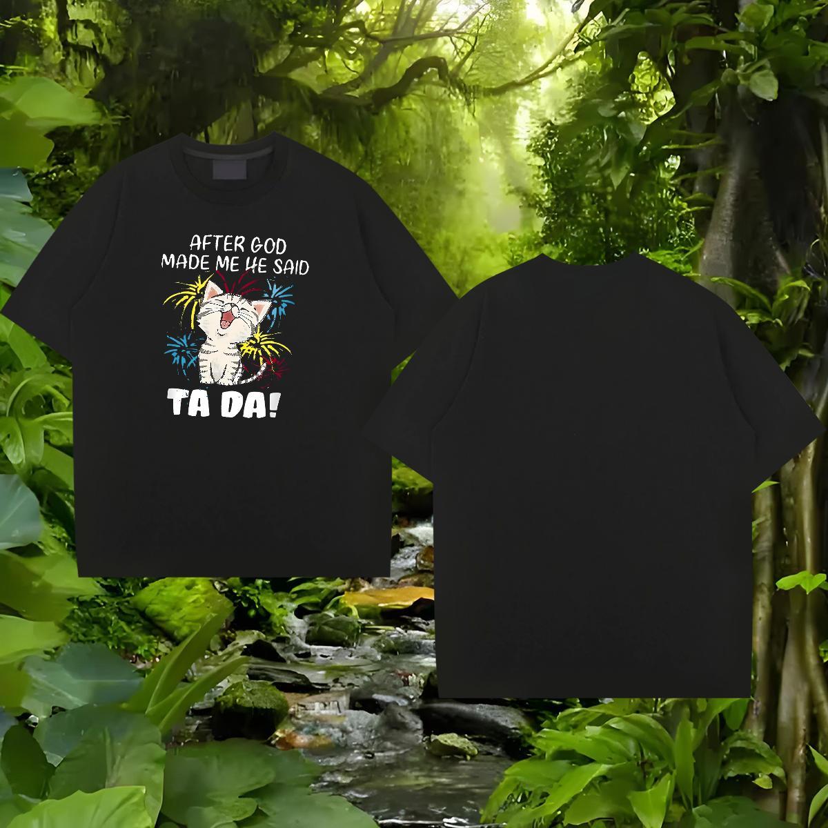 Custom T Shirt For Man 100% Cotton 230g cute Anime Printing Street Tops O Neck Short Sleeves Popular Men Clothes T-Shirt Customized