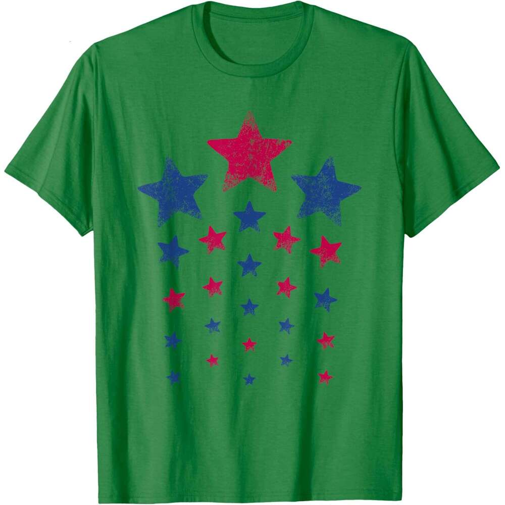 T shirt Mens 4th of July Shirts Women Men Kids Cute USA Patriotic Stars T-Shirt shirts tshirt graphic tee Casual tops summer clothes Short sleeve Free