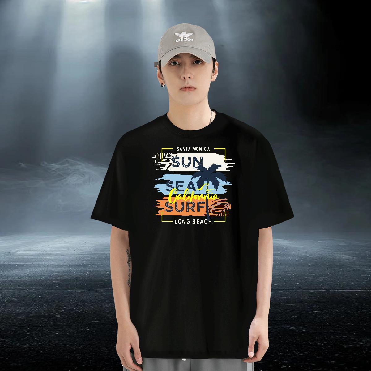 Wholesale Tshirt for Man Woman 100% Cotton 230g Daily Wear tree DIY Breathable Short Sleeve Factory Direct T-Shirts Tees