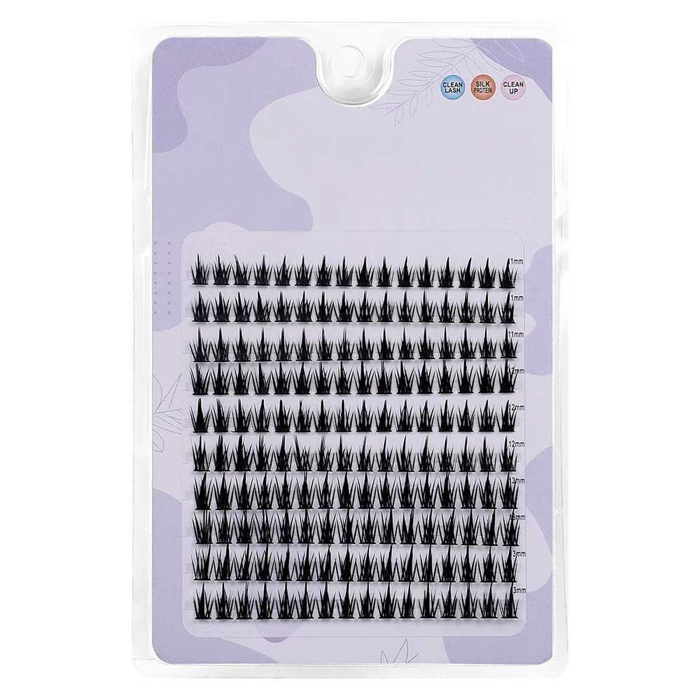 Personal eyelash 160 clusters soft ribbon segmented fake bundle eyelash DIY personal eyelash extension W240803