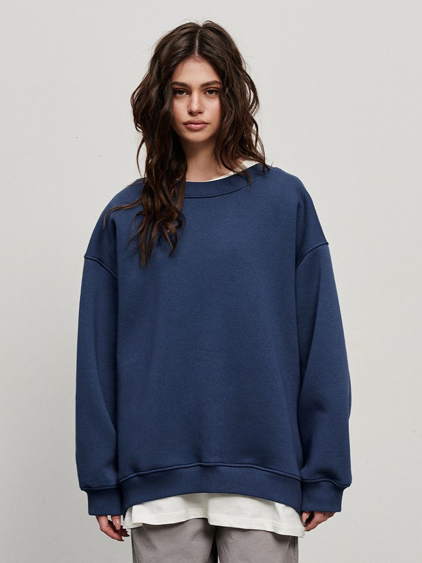 Neutral style autumn and winter new fashion trend women's versatile loose fleece hoodie