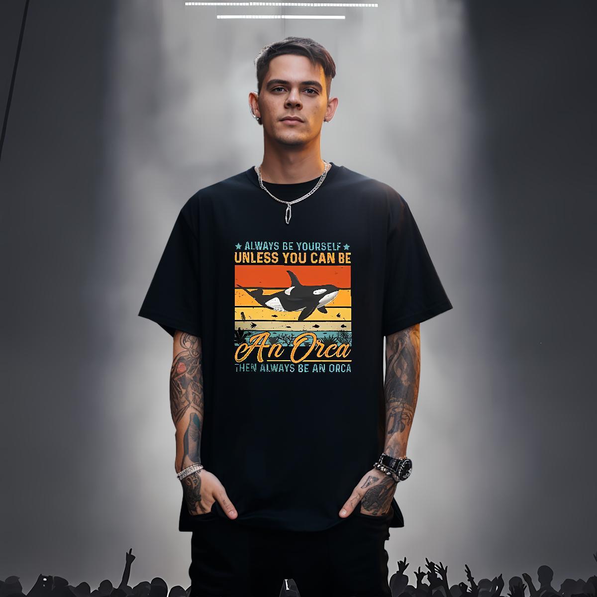 Men T Shirts 100% Cotton 230g dolphin Casual Short Sleeve O-Neck DIY Printed Mens Tshirts Factory Direct Brand Tops