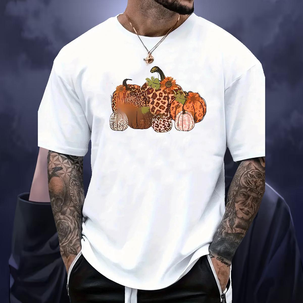 New Designer T Shirts Men 100% Cotton 230g halloween Home Outdoor Tees Shirts Crew Neck Breathable Free Shipping Men Tshirts DIY