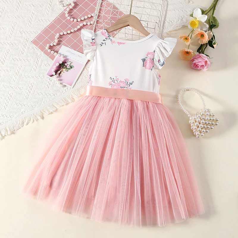 Girls casual dress princess dress gorgeous dress Christmas party wedding daily casual dress age 3-8 years oldW240720