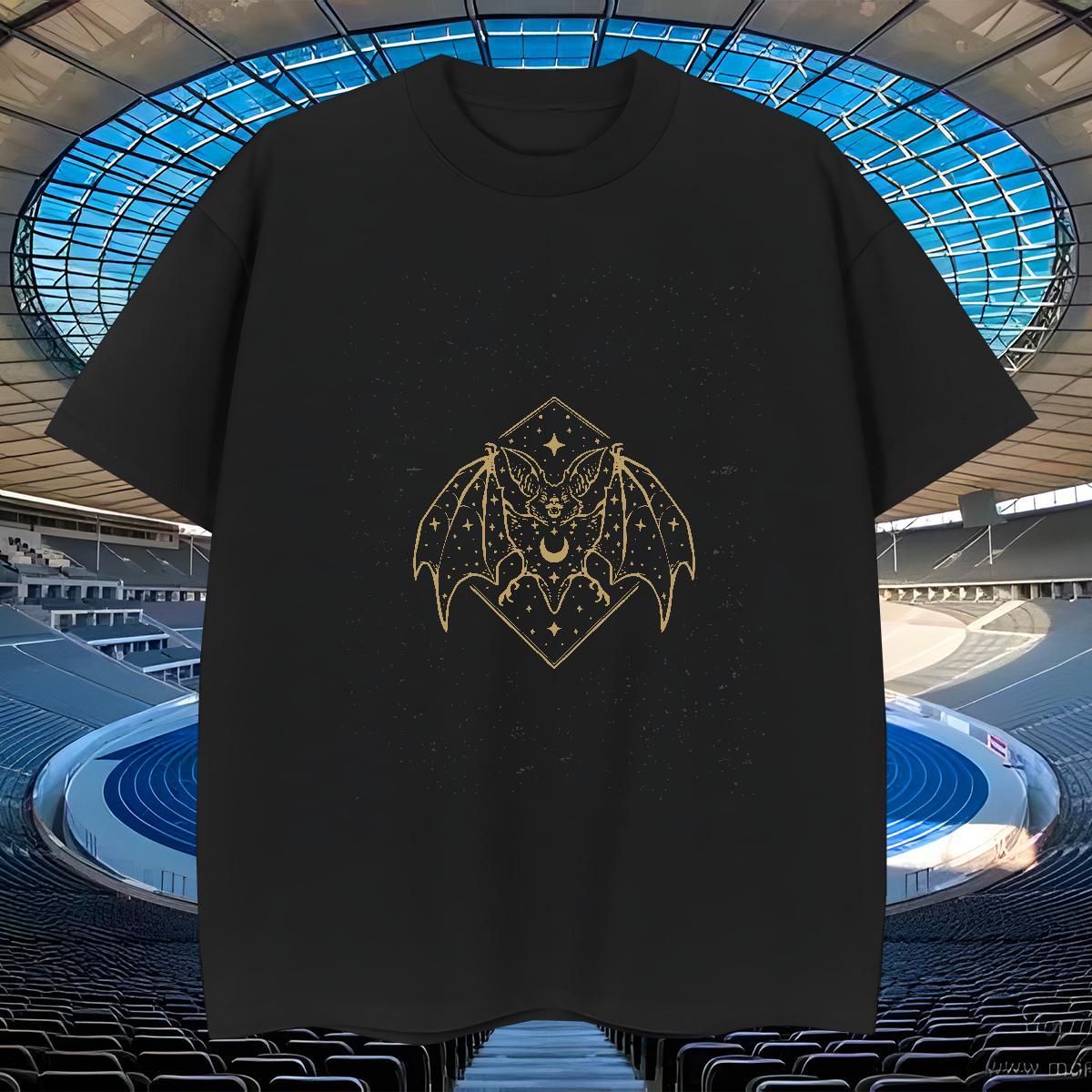 Free Shipping Mens Tshirts 230g Cotton Street bat Oversized 4XL Crew Neck Breathable Casual New Men T Shirts Tops