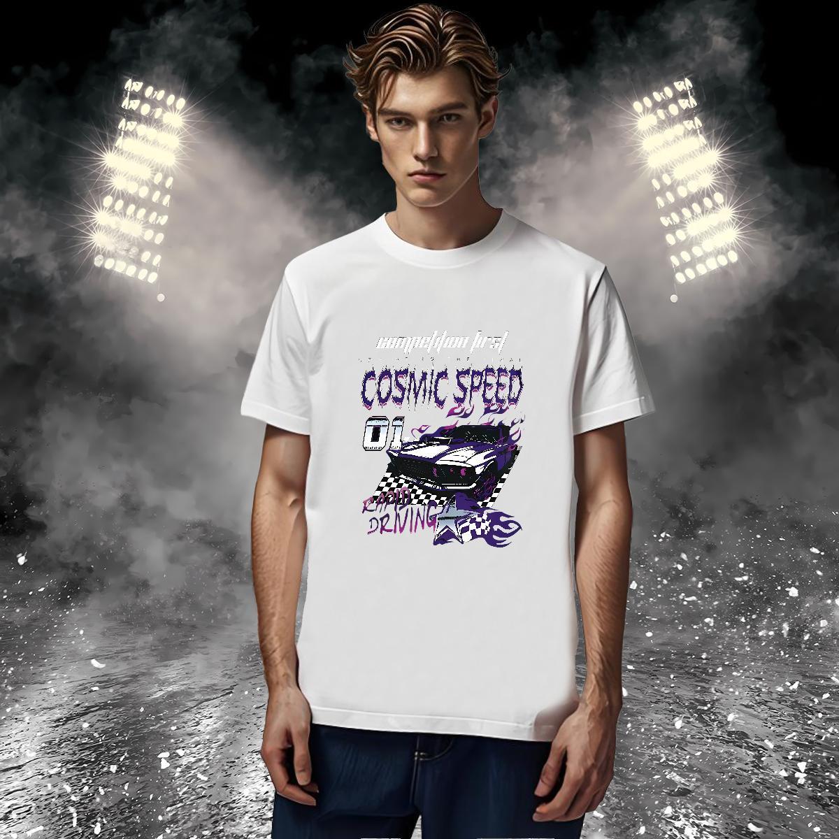New Arrival Man T Shirts car Tees Shirts 230g 100% Cotton Hip Hop Street TOP Quality Custom Anime Breathable Short Sleeve Men Tops Tees