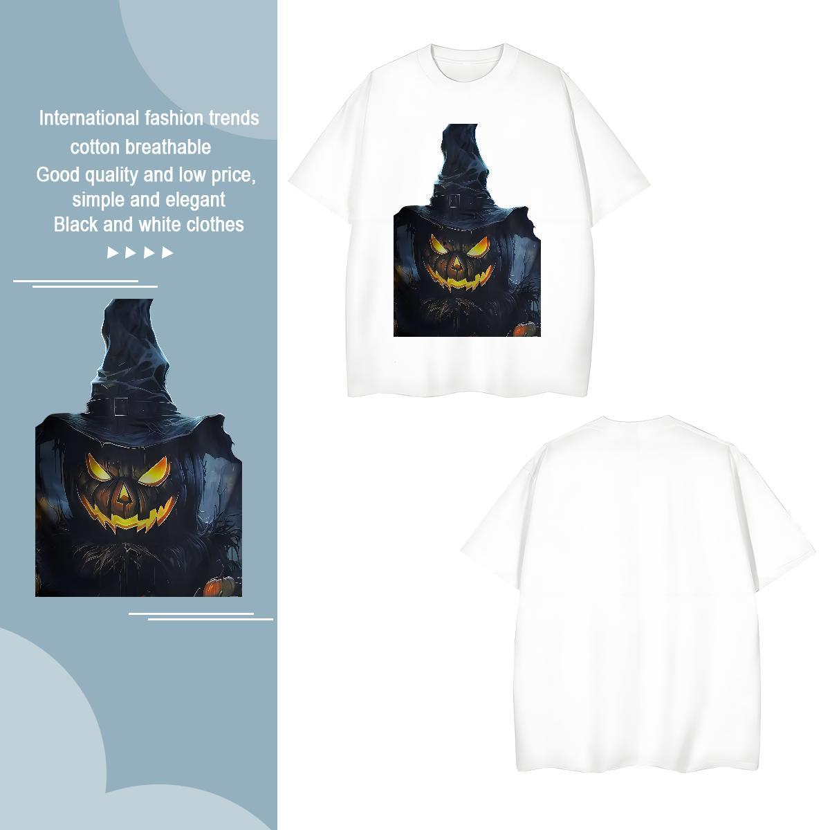 T-Shirts 230g Cotton evil Daily Wear Crew Neck Breathable Graphic Men Tops Tees Fashion Designer High Quality Tshirts