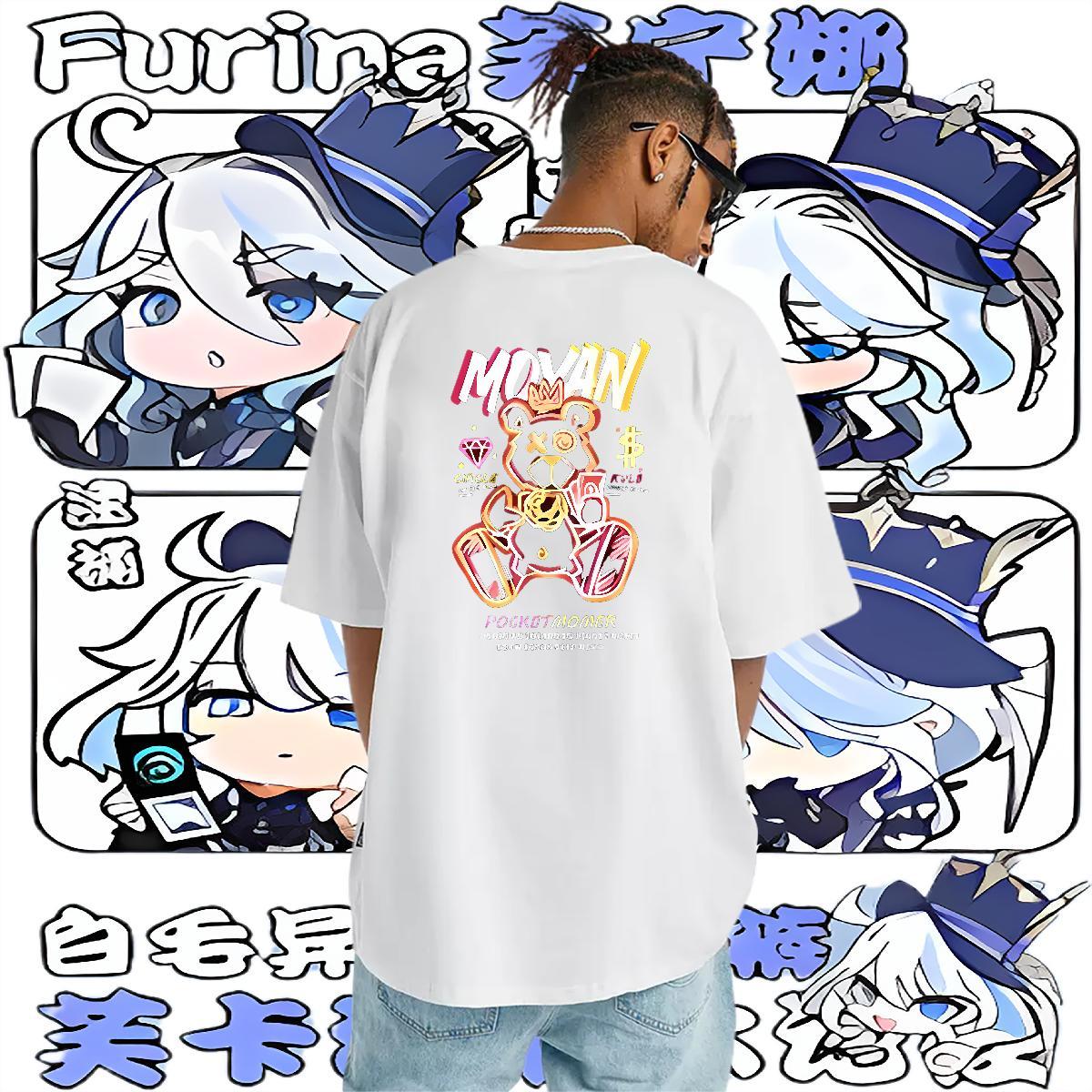 Casual New T-Shirts 100% Cotton 230g bear Casual Daily Wear Tops Shirt Breathable Soft Popular Men Tops Tees DIY Logo Oversized