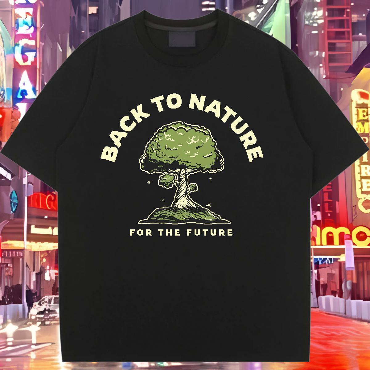 Loose T shirt Crew Neck Breathable Tshirt for Man Woman Graphic tree Sports Casual 100% Cotton 230g 2024 Casual Tees