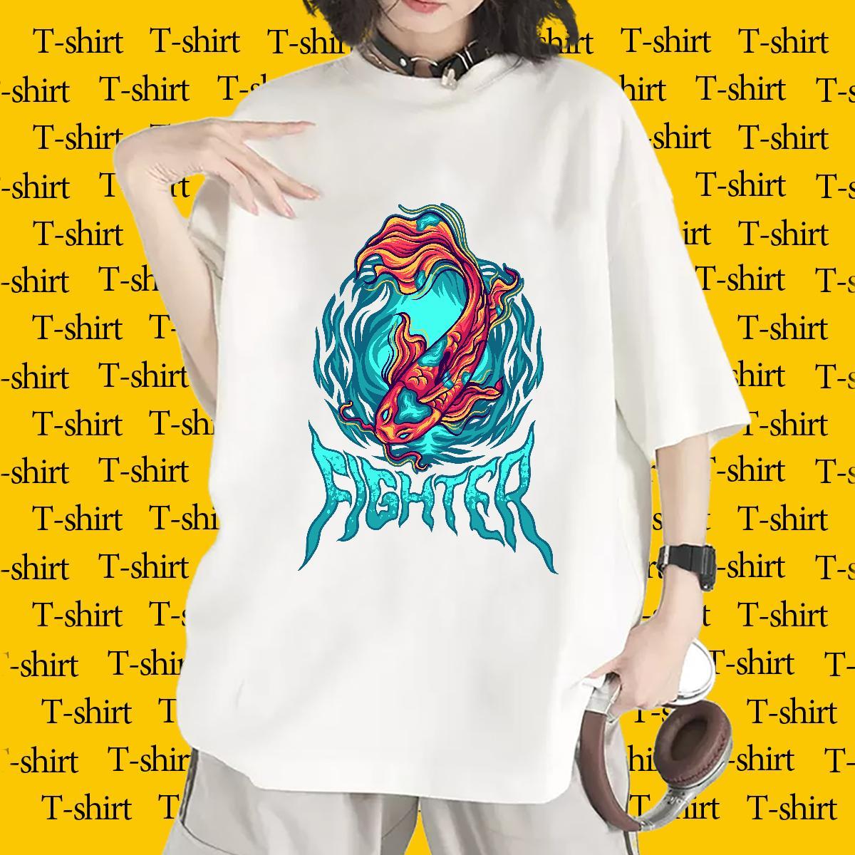 Wholesale T-Shirts for Women Breathable Short Sleeve Unisex Tshirts Oversized Outdoor 230g 100% Cotton 2024 Clothes Shirt