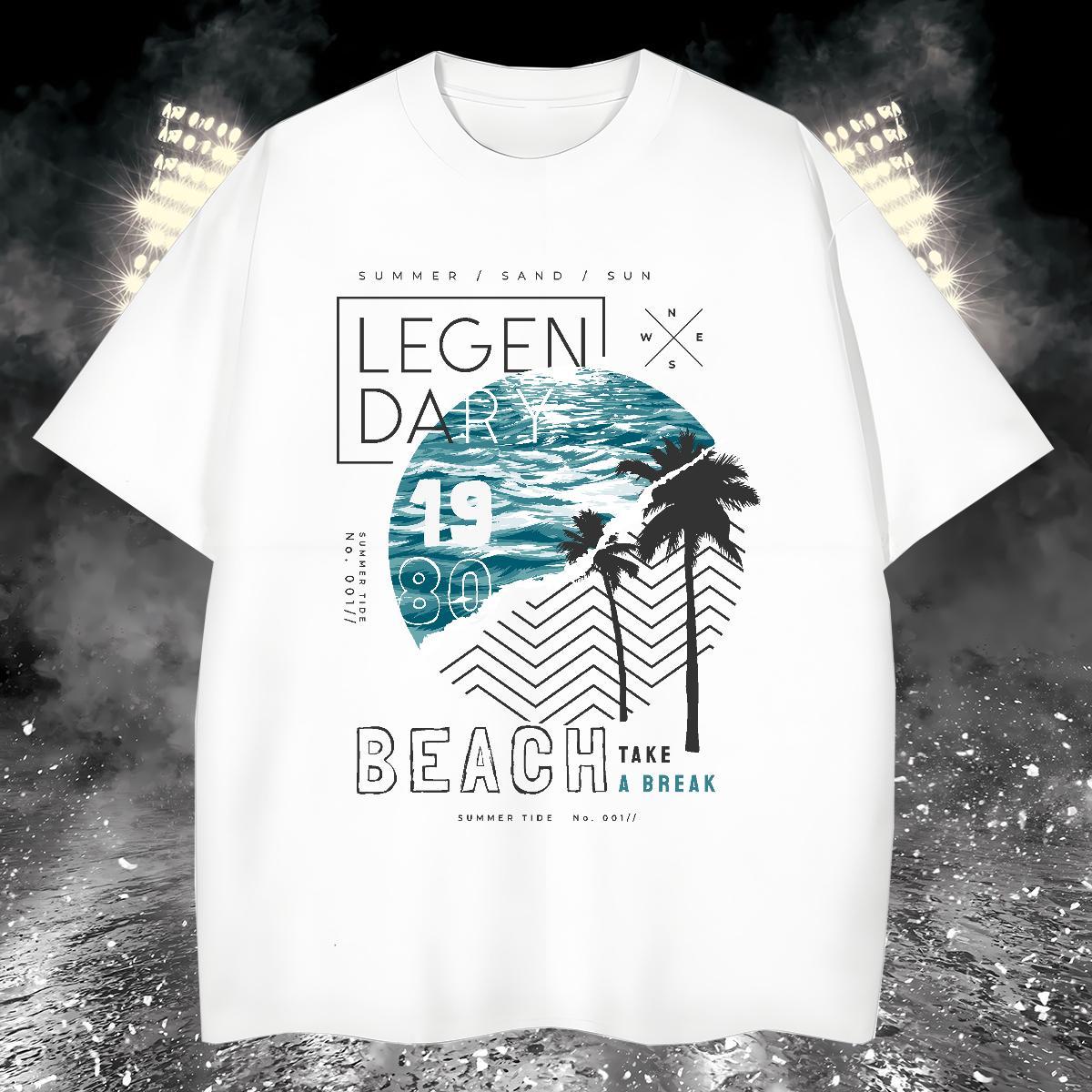 Designer Fashion T Shirts Men 230g 100% Cotton sea Street Wear Clothings Crew Neck TOP Quality Men Clothes T-Shirt Custom Anime