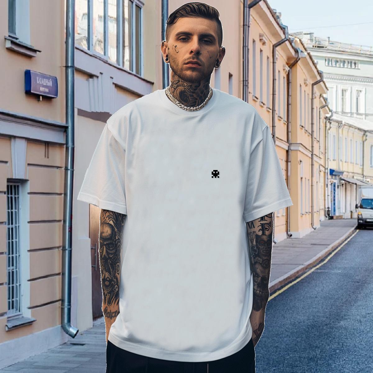 T Shirts Men 230g 100% Cotton universe Daily Wear Breathable Crew Neck Oversized Men Tees Fashion High Quality Polos