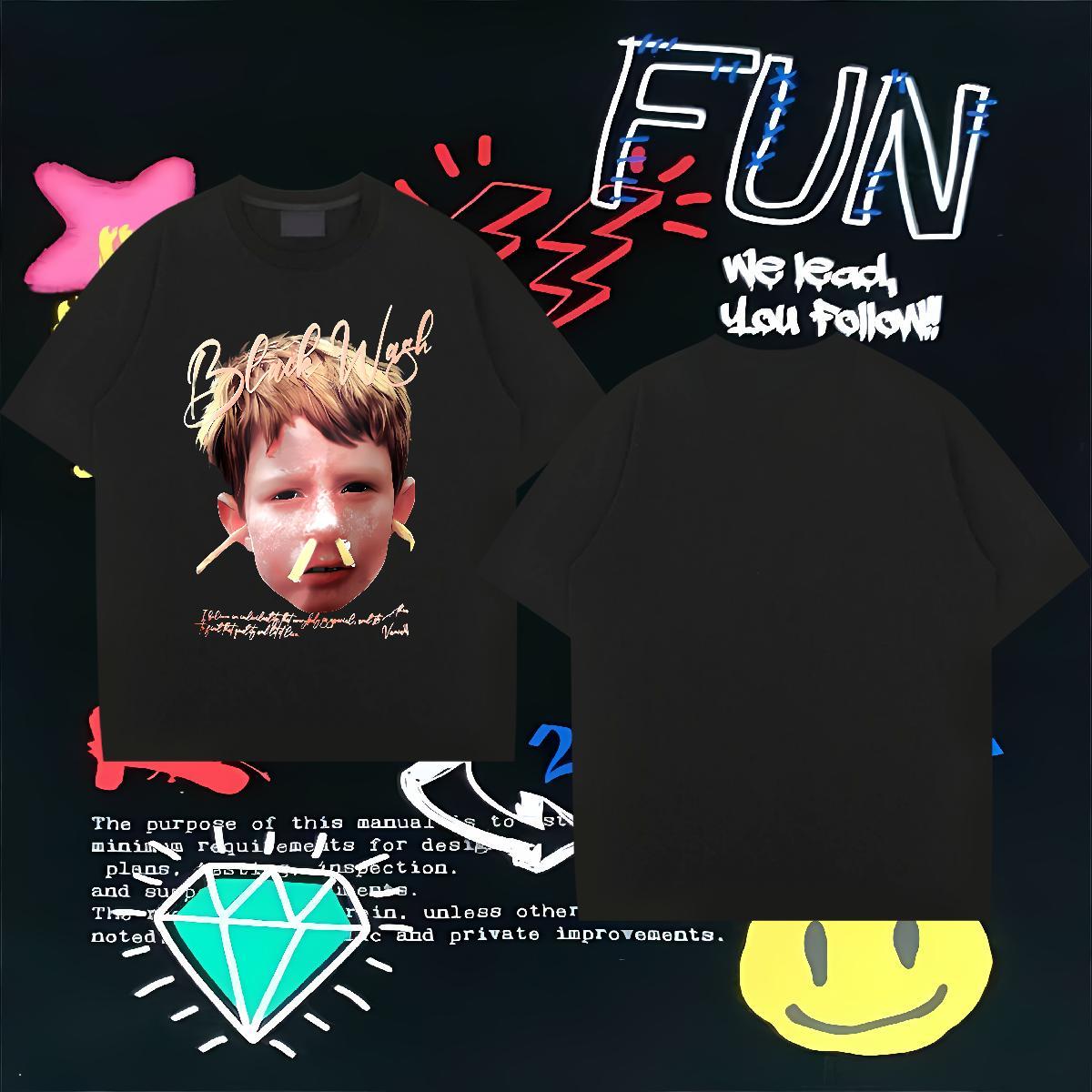 T Shirts Men 230g Pure Cotton portrait Outdoor Crew Neck Oversized 4XL Tshirt for Man Woman New Unisex Top Tees