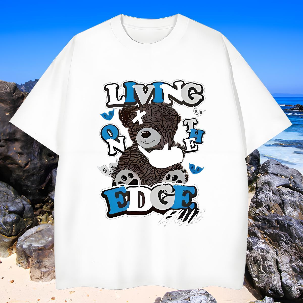 Cool Design Tshirt for Man Woman 100% Cotton 230g bear T-Shirts for Men Casual Daily Wear Crew Neck Breathable Skull Fashion New Polos