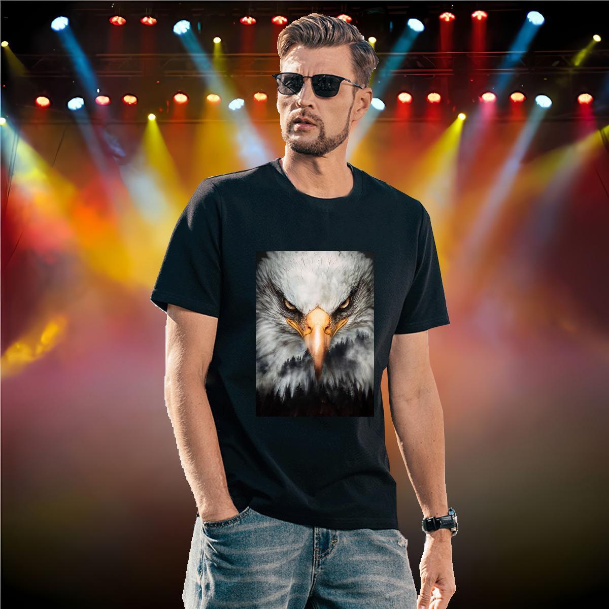 Brand Men Clothes T-Shirt 230g Pure Cotton cool T-Shirts Casual Beach Crew Neck Customized Print Classic Casual Clothings