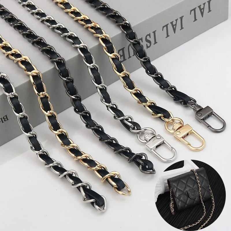 Multicolor Bag Chain Accessories Gold Silver Women Shoulder Metal Strap Crossbody Belt for Handbag 240805