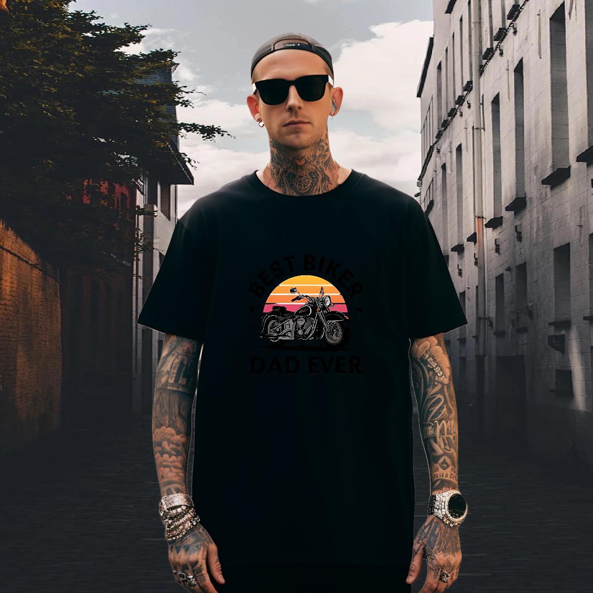 Cool Design Tshirts 230g 100% Cotton Daily Outfit Motorcycle DIY O Neck Short Sleeves Classic T Shirts Men Clothings